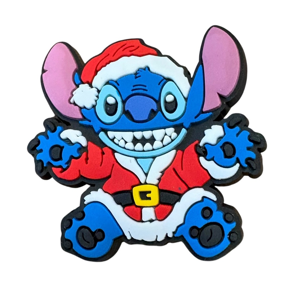Santa Claus Stitch Croc Charm